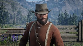 RDR2 Secret Cutscene John Mentions Arthur Morgan to Mr Geddes at Pronghorn Ranch [upl. by Etep]