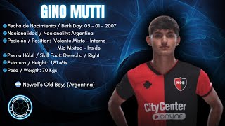 Gino Mutti 8  Volante Mixto  Interno  Mid Mixted  Inside  Newell’s Old Boys 2024 [upl. by Rhodie696]