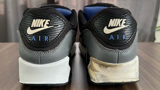 RESTAURACIÓN DE COLOR SUELA DE NIKE AIR MAX 90  Sneakers Clinic Colima [upl. by Hcardahs857]