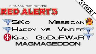 SiKo Happy Kiro vs Messican Vindies GoW  Magmageddon  Red Alert 3 [upl. by Ahsemo]