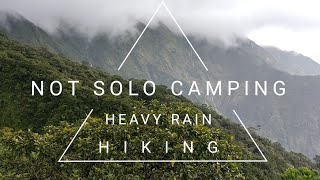 CAMPING • HEAVY RAIN AND WINDY TRAIL • HIGHEST MOUNTAIN IN PANAY PHILIPPINES [upl. by Jamnes]