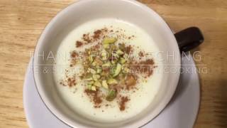 salep drink pudding  dessert recipe  sahlab recipe  winter drink  middle eastern sahlab drink [upl. by Akinaj]