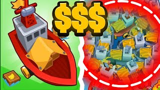 FARMIĘ TYLKO ŁODZIAMI 🤑 BOSS w Bloons TD6 Polska [upl. by Peery]