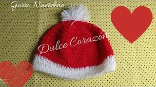 gorro navideño a crochet para niño [upl. by Voss384]