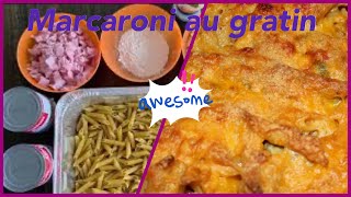 Kijan pou fe yon bon marcaroni au gratin avek jambon koupe dwet et vraiment simple [upl. by Farrand164]