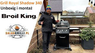 Grill gazowy Royal Shadow 340 Broil King  unboxing i montaż SalonGrillipl [upl. by Melgar]