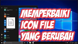 Cara Memperbaiki Icon File Microsoft yang berubahhilangmenjadi putih [upl. by Irved]