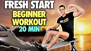 FRESH START 20Minute Rowing Workout Get Back Into Rowing [upl. by Chladek55]