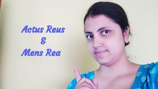 Actus Reus and Mens Rea IPC [upl. by Janina]