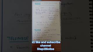 Cell division Mphase l Cell cycle easy biologyhandwritten notes celldivision [upl. by Assilak]