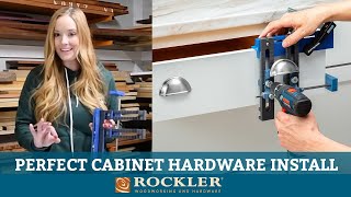 Easy and Accurate Jig to Install Cabinet Knobs and Pulls  Rockler [upl. by Ayifa]