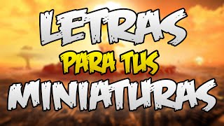 Como Hacer Letras Para Tus Miniaturas Con Photoshop [upl. by Petras825]