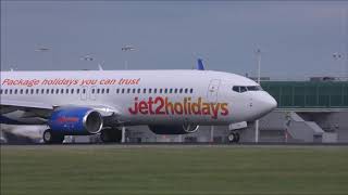 Planes taking off and landing at London Stansted STN  190618 [upl. by Eilime]