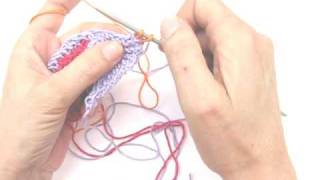 Stricken lernen  Babyschuhe quotDominoquot  Teil 2  Patchwork stricken [upl. by Ailad]