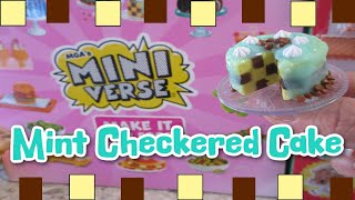 Miniverse Diner Series 3 Mint Checkered Cake MAJOR FAIL [upl. by Adnolor]