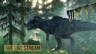 JURASSIC WORLD EVOLUTION 2  SANDBOX PARK  DINOSAURS LIVE STREAM ALL DINOSAURS IN ONE PARK [upl. by Galang]