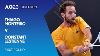 Thiago Monteiro v Constant Lestienne Highlights  Australian Open 2023 First Round [upl. by O'Carroll893]