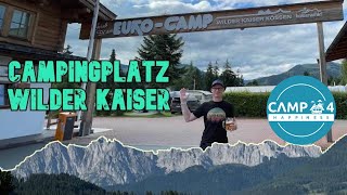 Campingplatz Wilder Kaiser in Kössen Tirol Vorstellung Erfahrung und komplette Rundtour [upl. by Eelarac104]