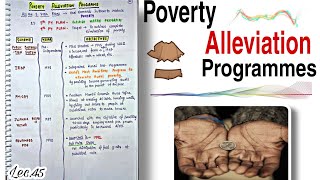 Poverty alleviation Programmes  Indian Economy  Handwritten notes  Lec45  An Aspirant [upl. by Price741]