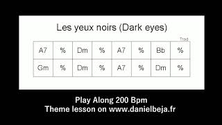 Les Yeux Noirs Play Along  Backing Track [upl. by Rexfourd366]