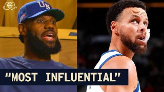 LeBron James on Stephen Currys Unmatched Influence on the NBA [upl. by Yenffad]