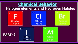 Chemical Behavior of Halogens  Part 2 Chemistry Online By Prof IQ [upl. by Aleicarg850]