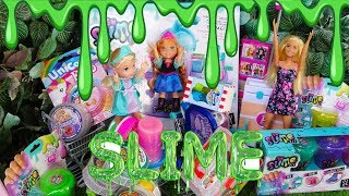 Elsa and Anna toddlers at the slime shop [upl. by Anelrihs5]