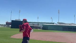 Boston Red Sox prospect Marcelo Mayer at spring training [upl. by Michaelina]