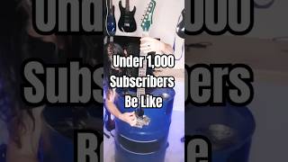 Under 1000 Subscribers Be Like 😪😪 Guitar Meme On Oil Barrel Guitar [upl. by Boggers]