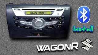 wagon r bluetooth connect wagonr r bluetooth install wagon r vxi [upl. by Attenod]