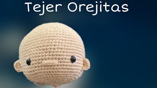 Como tejer las orejitas muy facilamigurumi crochet [upl. by Kciredes]