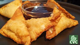 3 Ingredient Cream Cheese Rangoons  Easy to Make at Home  How to Cook Tutorial [upl. by Aneehsirk418]