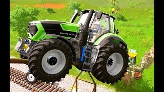 Dessin GAME de tracteur  GREEN DEUTZ TRACTOR [upl. by Nueoht]