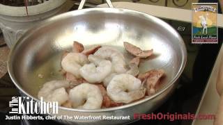 In The Kitchen  The Waterfront Restaurant  Shrimp and Grits Recipe [upl. by Sophey]