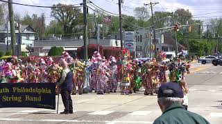 20240420 South Philadelphia String Band Christmas trees dancing with kids on Haddon Avenue MVI 5042 [upl. by Enrak]