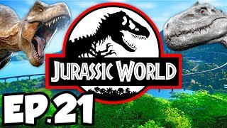 Jurassic World Evolution Ep4  DINOSAURS ESCAPE amp PHOTOGRAPHING DINOSAURS Gameplay  Lets Play [upl. by Anada]