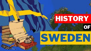 Full History of Sweden on Animated Map in 9 Minutes [upl. by Eirene407]