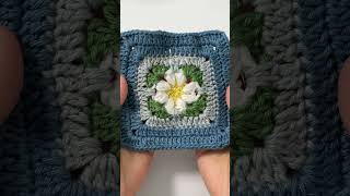 Crochet granny square crochet crochettherapy grannysquare [upl. by Ernald]