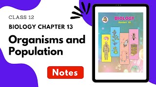 Class 12 Biology Chapter 13 Organisms and Population Notes Maharashtra Board [upl. by Sylado]