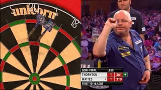 Thornton v Waites  15  Semi Final  Grand Slam of Darts 2013 [upl. by Auoh424]