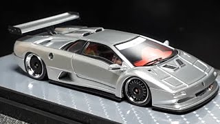 164 Lamborghini Diablo Madlane by Error 404 resin model car review [upl. by Neelya]