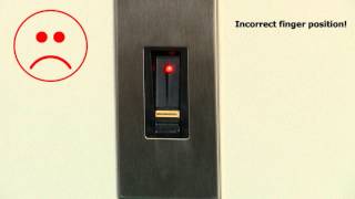 Reynaers Aluminium  Fingerprint scanner  correct scanning of prints [upl. by Rialb]