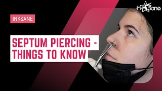 Septum piercing Does it hurt getting pierced for the first time Things you should know [upl. by Kcir]