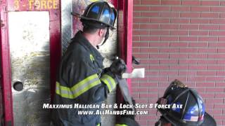 Maxximus Forcible Entry Halligan amp LockSlot 8 Force Axe from AllHandsFirecom [upl. by Yentirb]