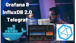 Grafana 8 InfluxDB 2 and Telegraf  Create First Grafana Dashboard [upl. by Ahsart]