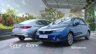 The New Honda Sensing Enabled City amp City eHEV [upl. by Khalin452]