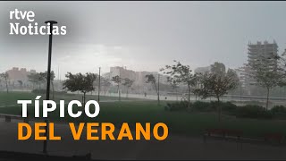 PUENTE MAYO La LLUVIA sofoca el CALOR INTENSO en diferentes partes del país  RTVE Noticias [upl. by Risan]