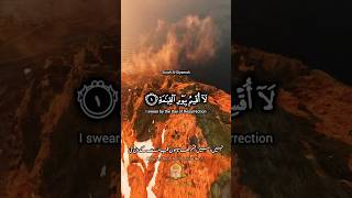 Surah Al Qiyamah verse 1 to 7 with translation The day of judgement1to7youtube ytshorts [upl. by Gerri]