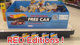 Red Editions Early morning Hot wheel Hunting Never Seen This Quantity Before🏆🙆‍♂️ [upl. by Otila188]