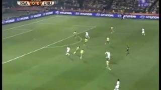 Goal Forlan South Africa Uruguay [upl. by Ahseiym542]